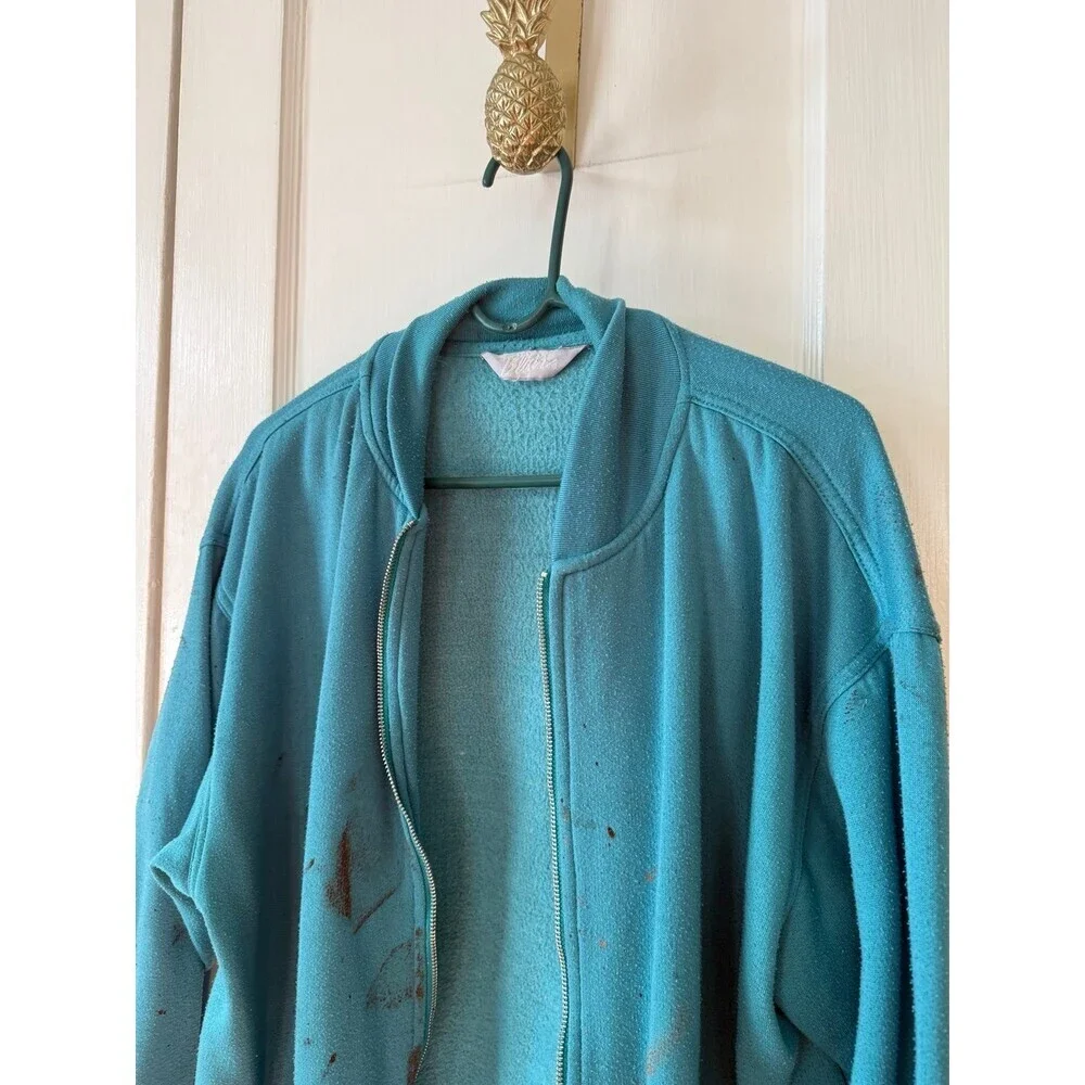 Blair women’s size X – large blue zip up sweater vintage